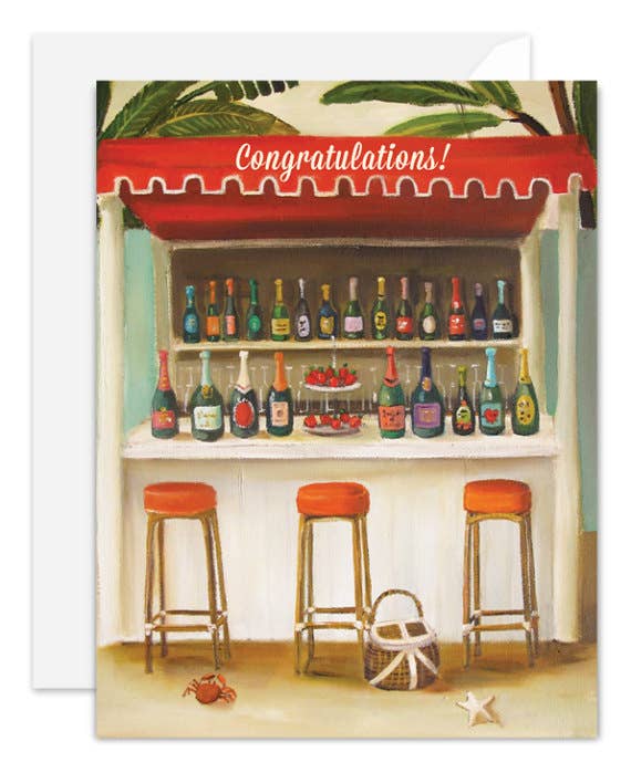 Champagne Shack Congratulations Card