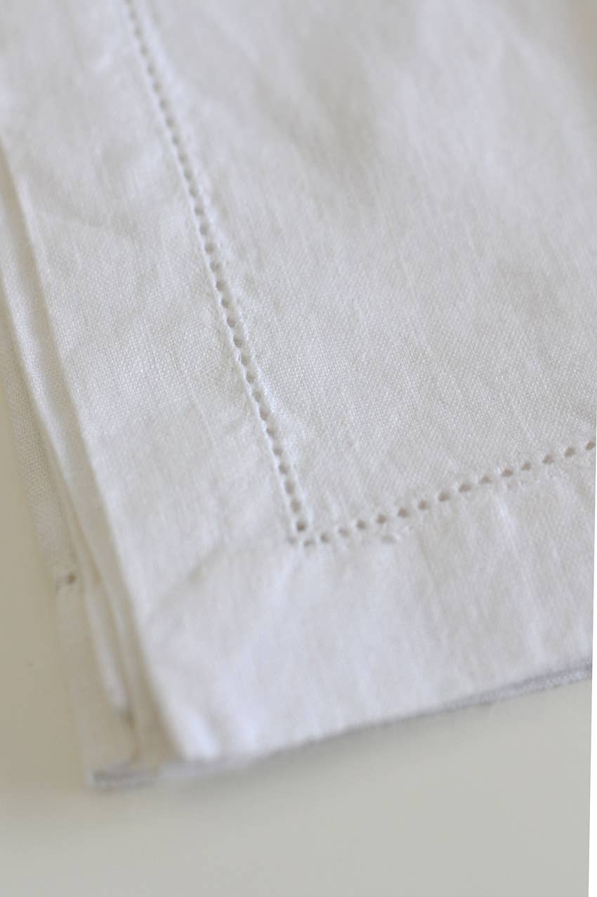 Sonoma Napkin with Hemstitch - White - Set of 4