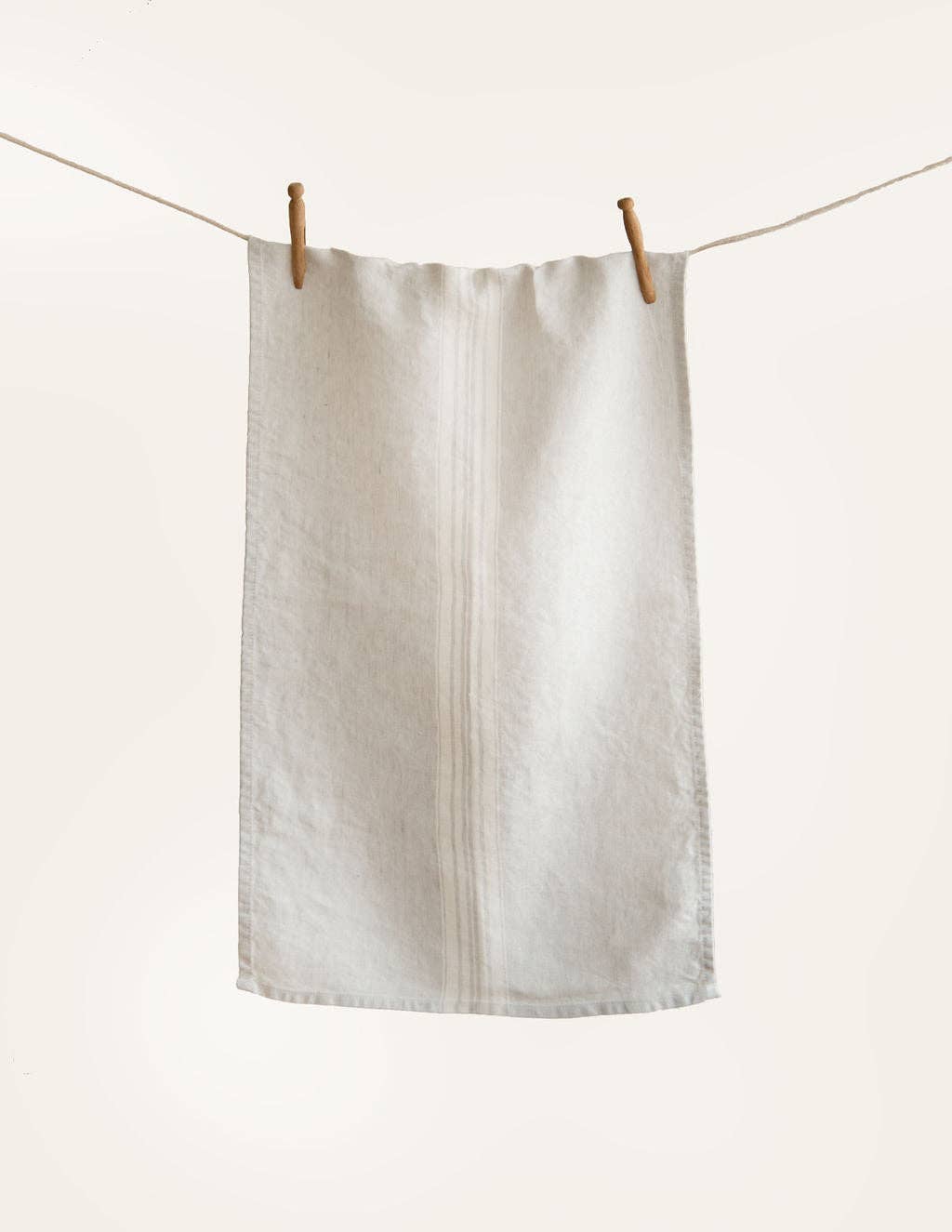 Maison Linen Tea Towel - Beige stripe
