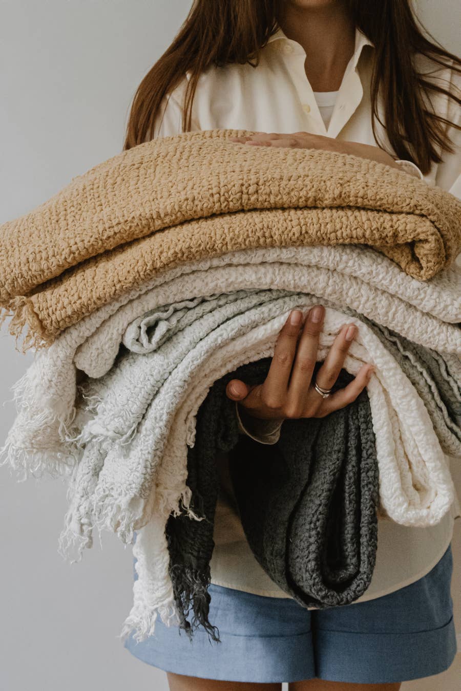 Nantucket Linen Throw - available in 9 colors