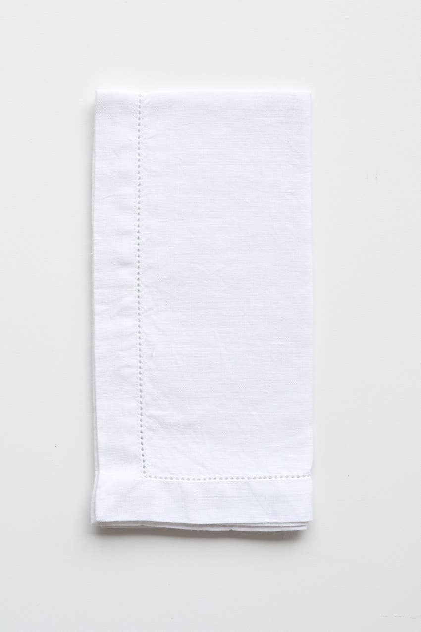 Sonoma Napkin with Hemstitch - White - Set of 4