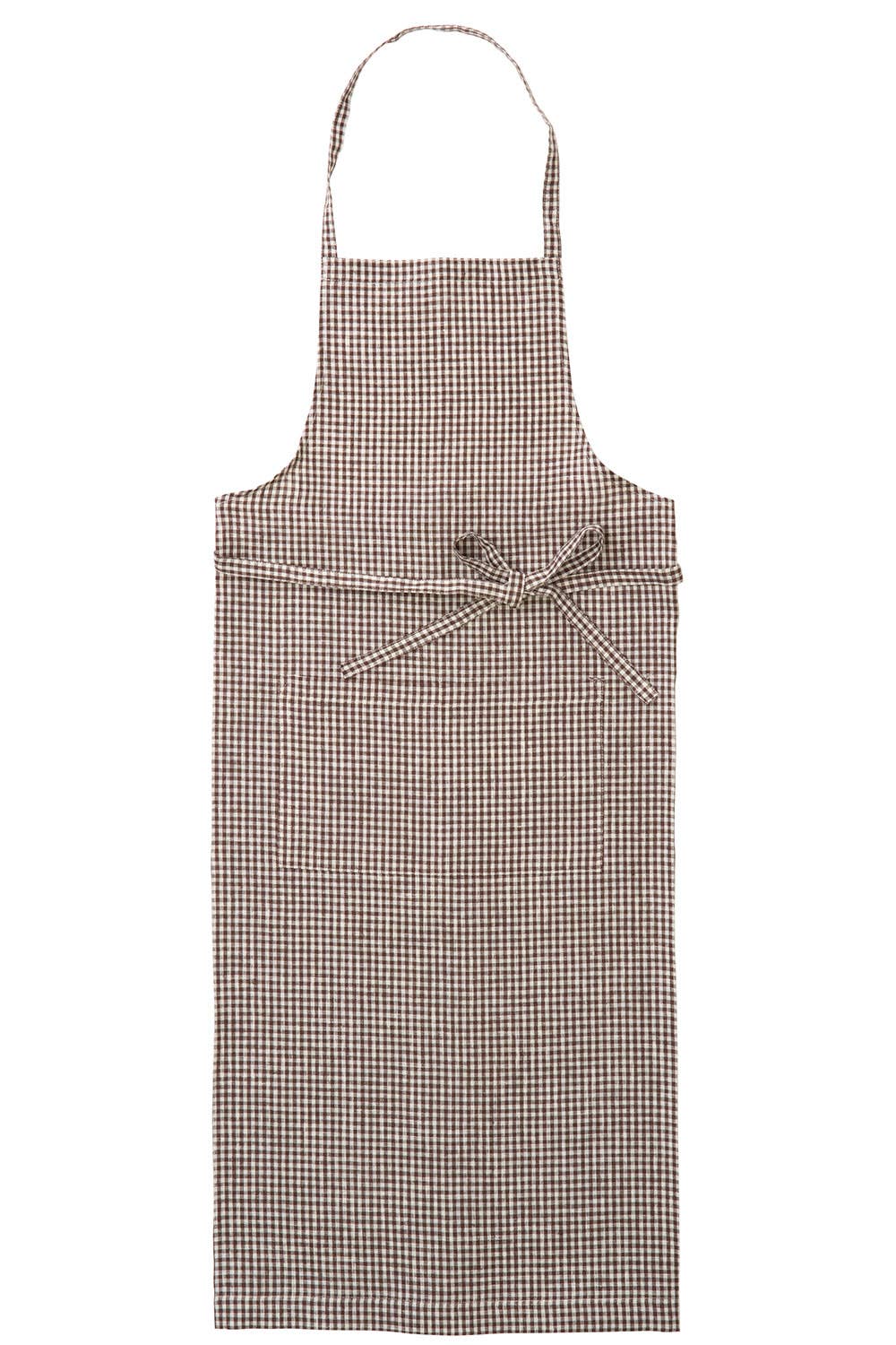 Linen Full Apron - Gingham