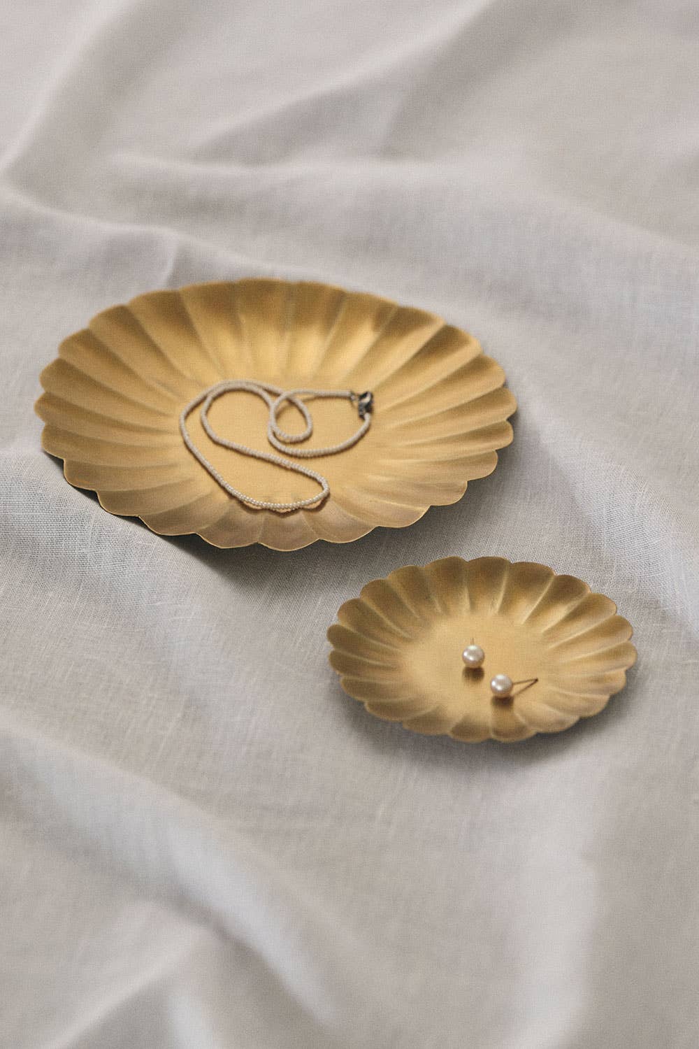 Small Brass Petal Tray