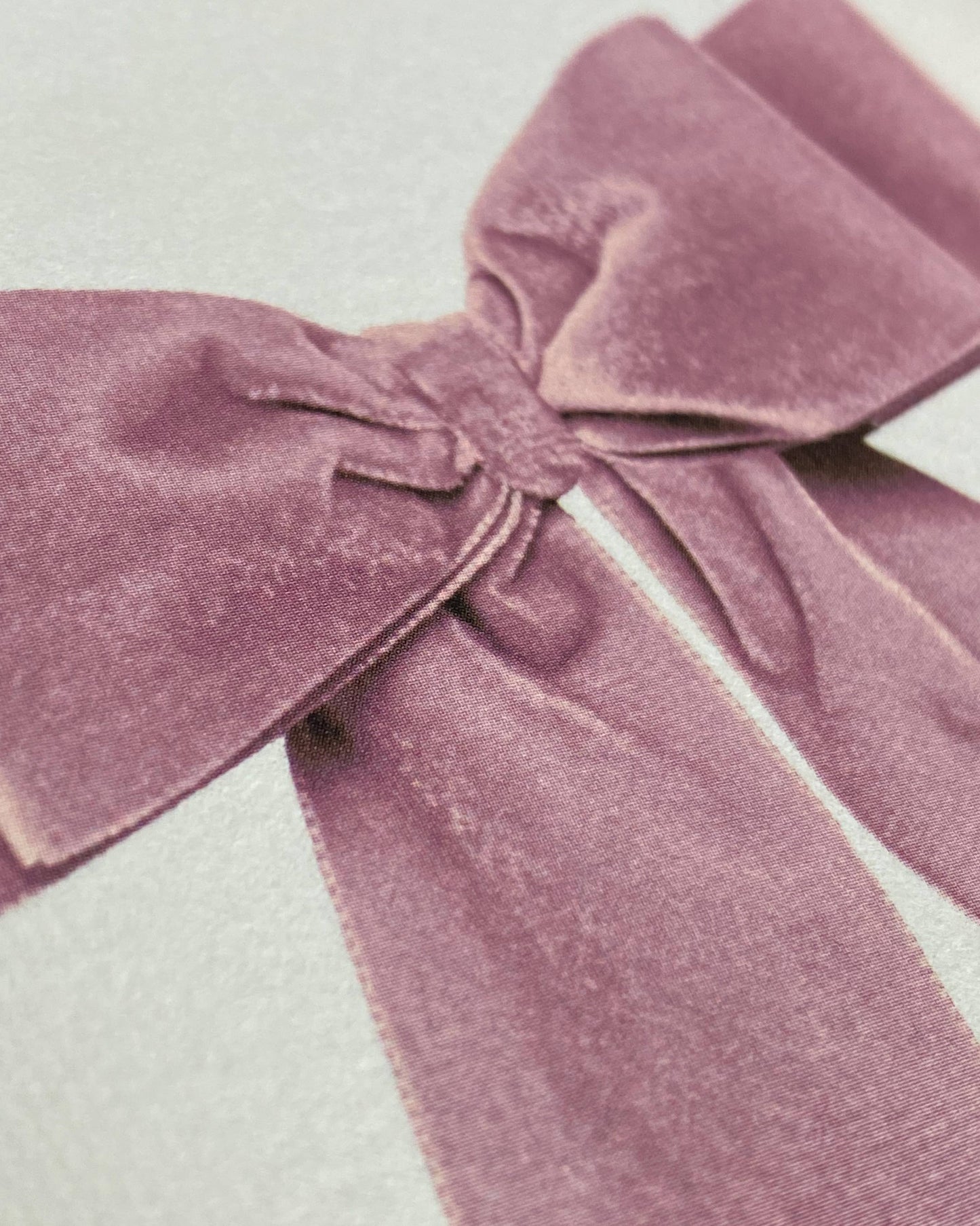 Velvet Bow Greeting Card