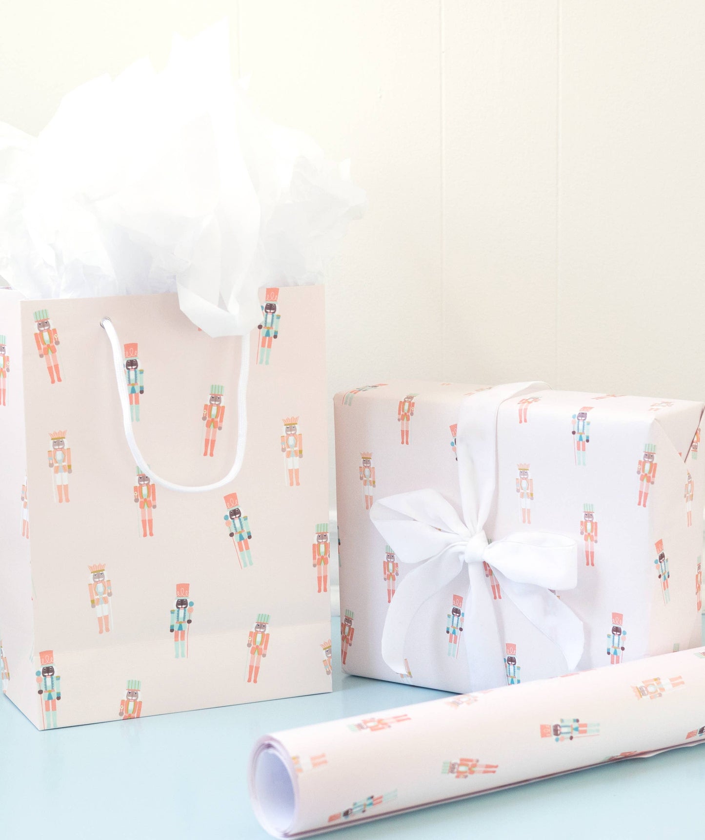 Pinkmas Nutcracker Wrapping Paper Roll