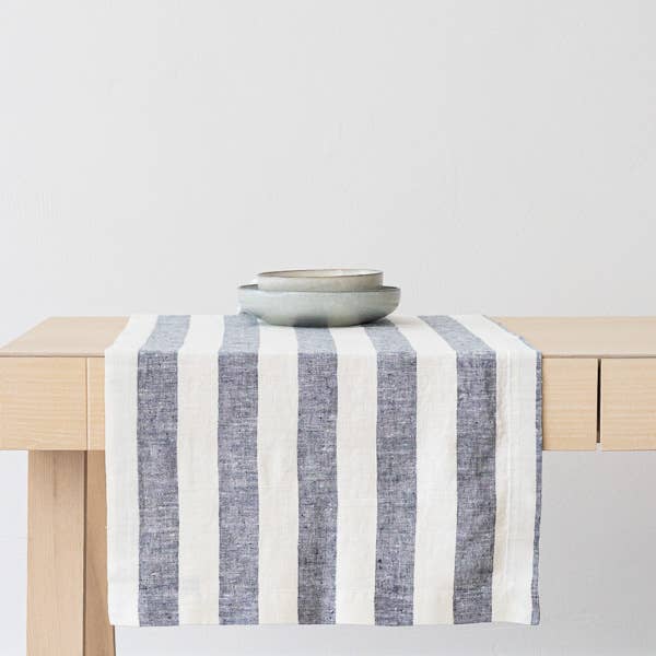 Linen Runner - Indigo Philippe
