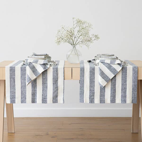 Linen Runner - Indigo Philippe