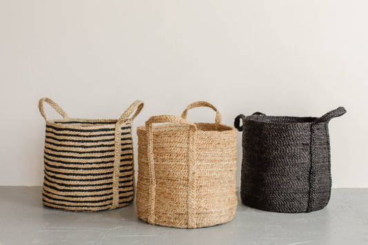 Round Laundry Basket - jute