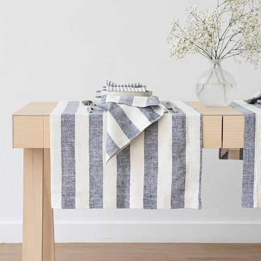 Linen Runner - Indigo Philippe