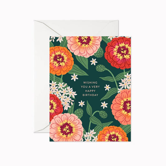 Zinnia Happy Birthday | Greeting Card