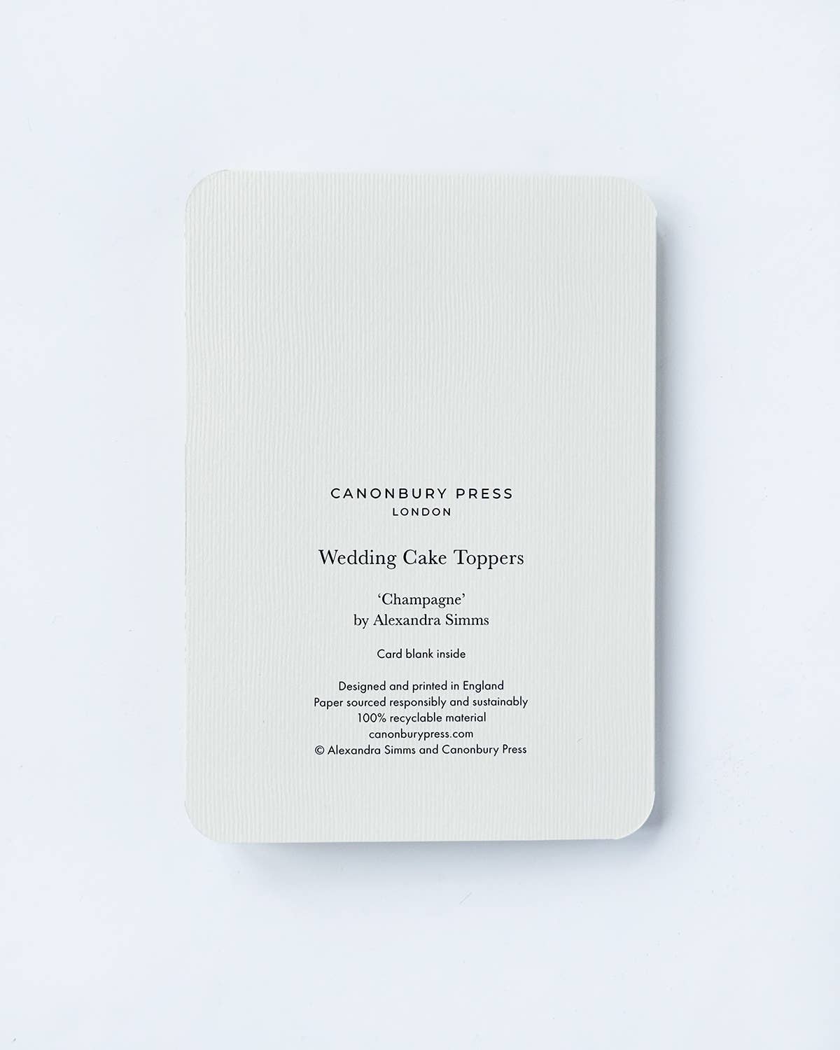 Wedding Cake Topper Champagne - Greeting Card