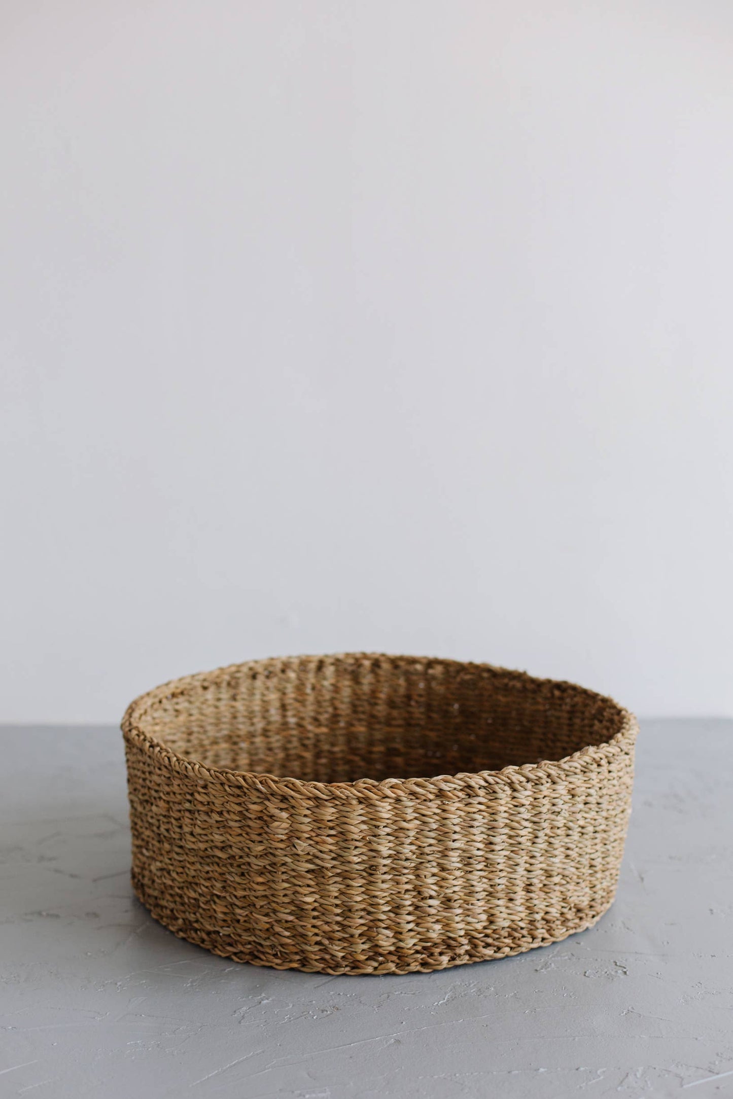 Round Woven Bowl, harvest
