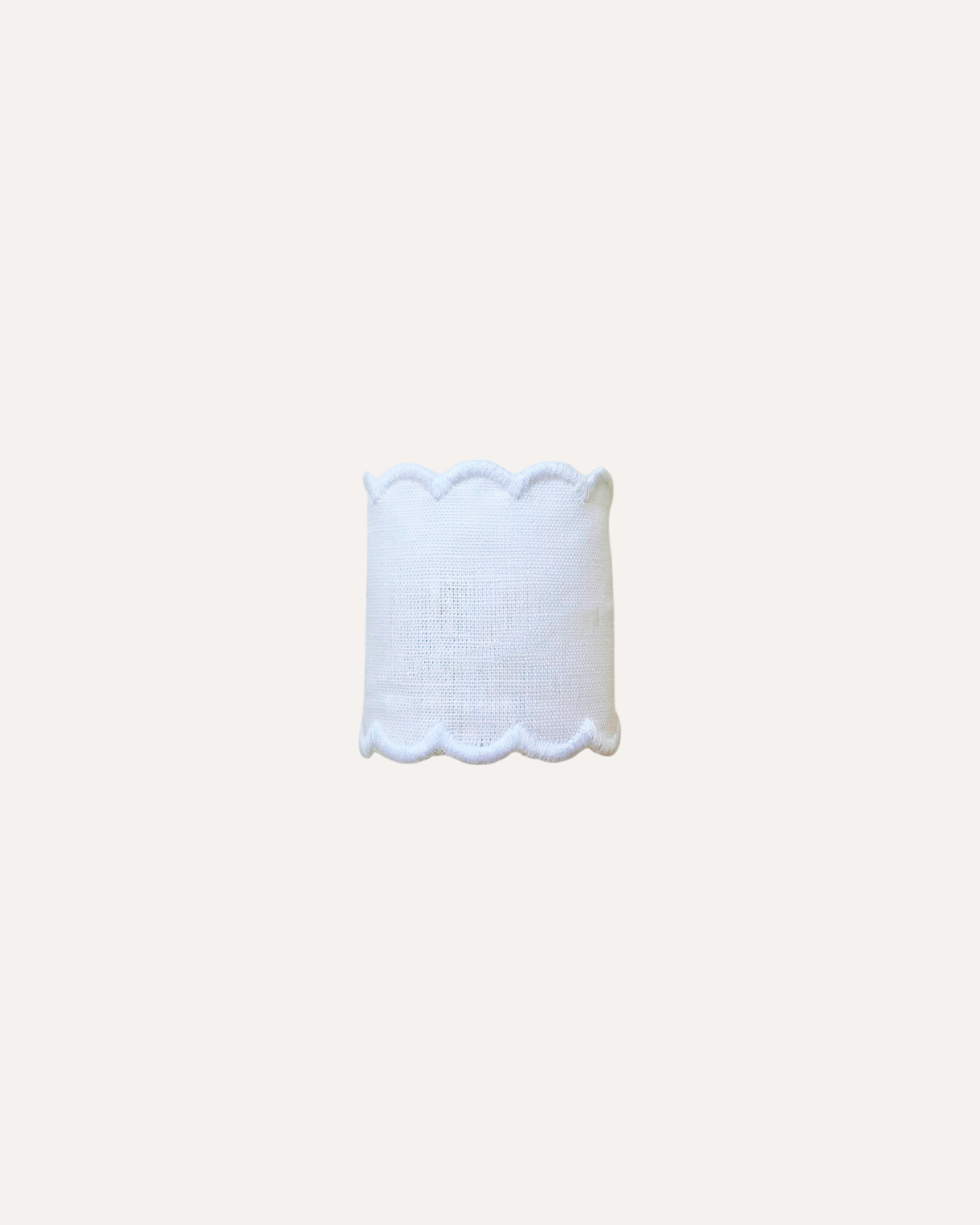 White Napkin Ring with White