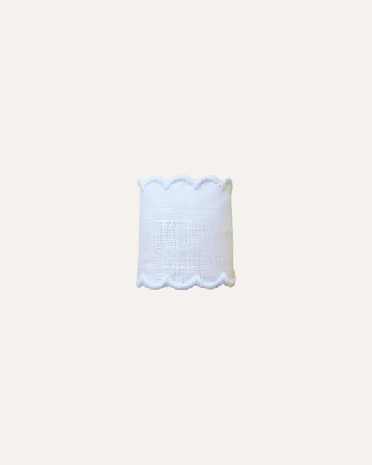 White Napkin Ring with White