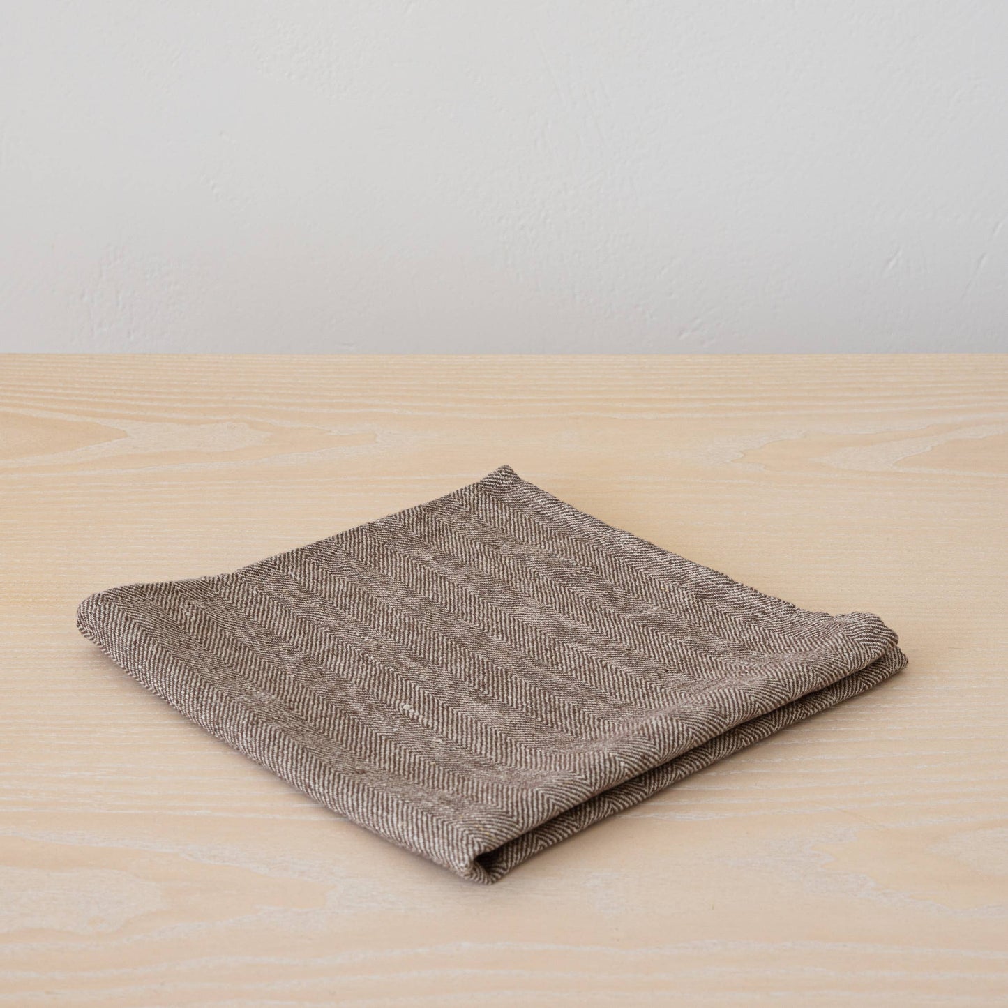 Linen Napkin Choco Chevron