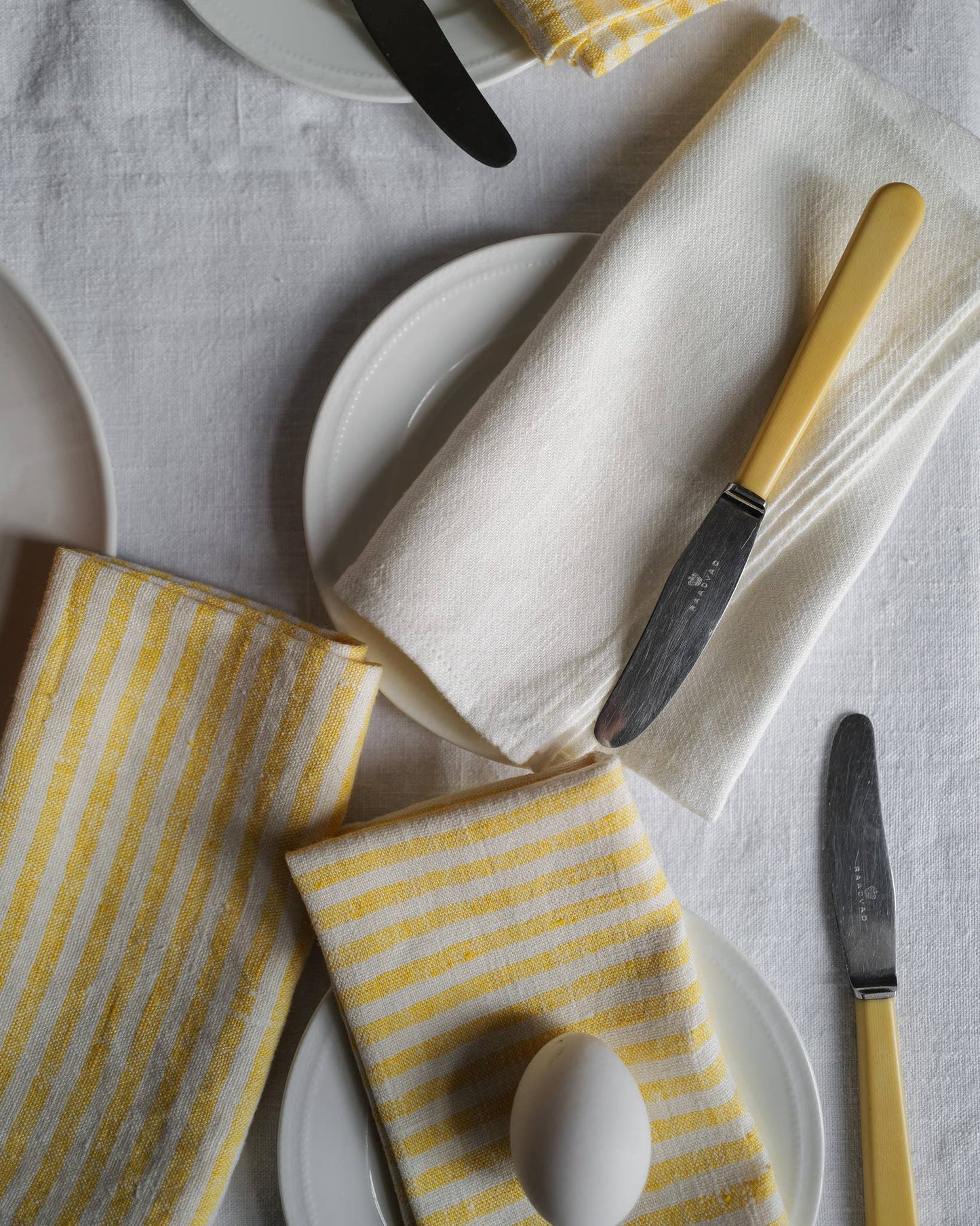 Linen Napkin Yellow Brittany - set of 4