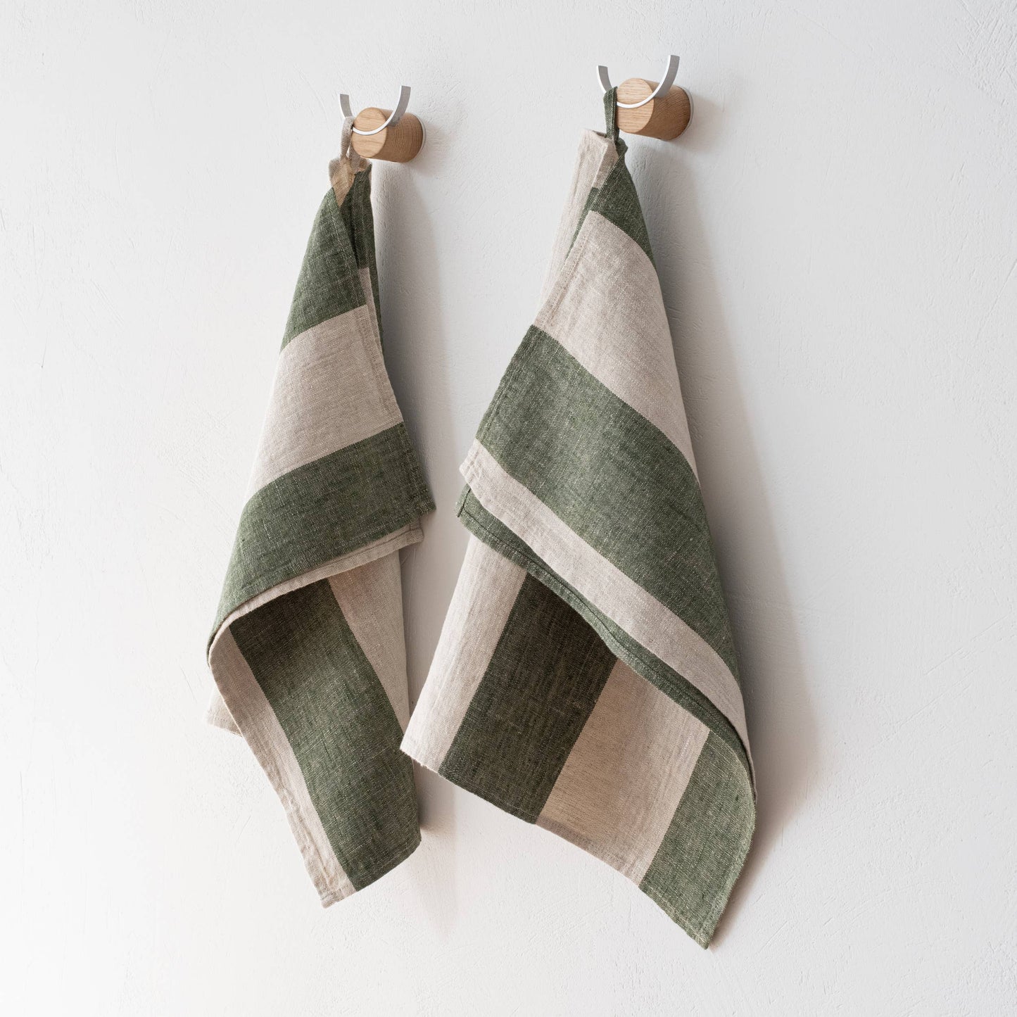 Linen Hand/Tea Towel - Forest Green