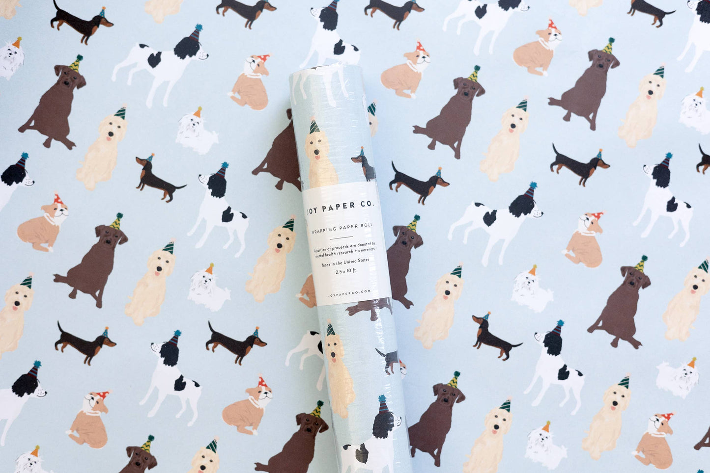 Party Dogs Wrapping Paper Continuous Roll