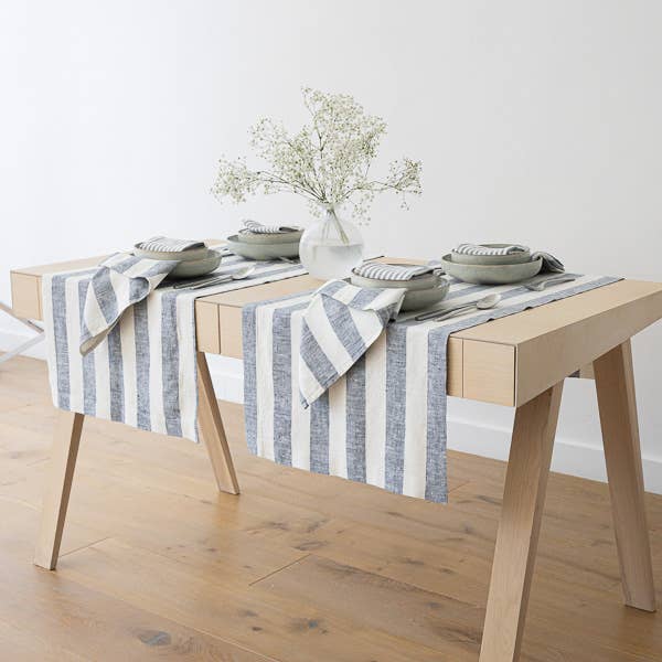 Linen Runner - Indigo Philippe