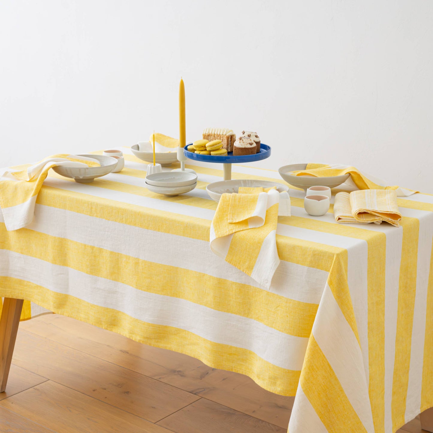 Linen Tablecloth Yellow Napa