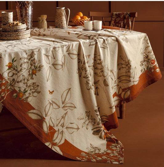 Tablecloth - Mandarines Rouille
