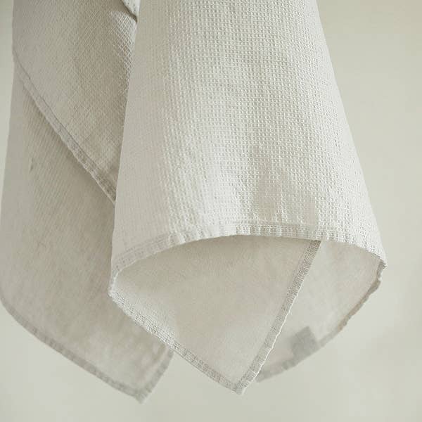 Washed Waffle Linen Hand Towels