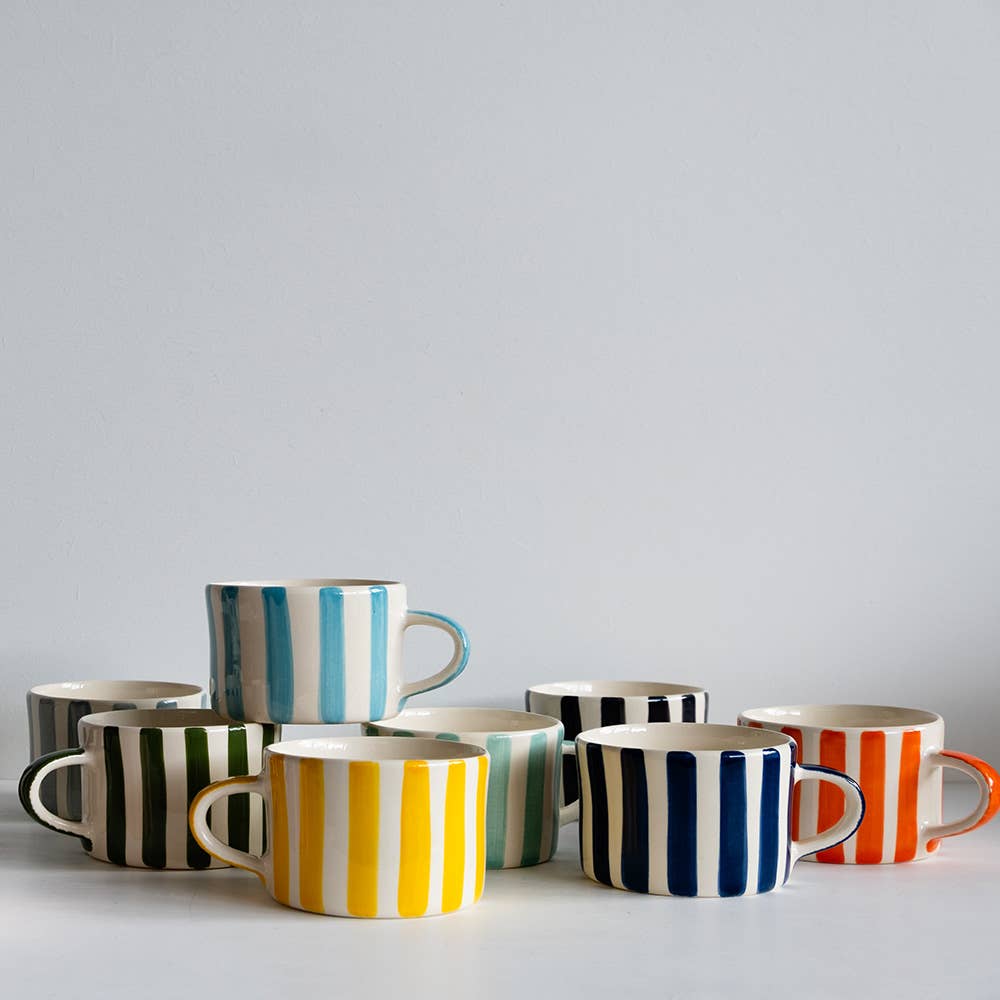 Candy Stripe Latte Mug