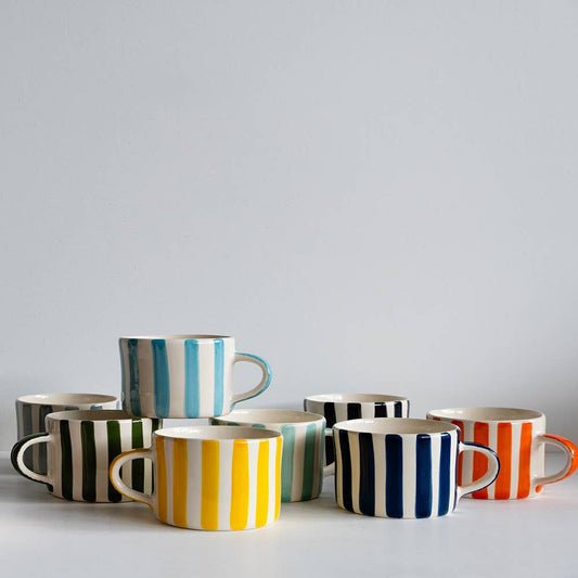 Candy Stripe Latte Mug