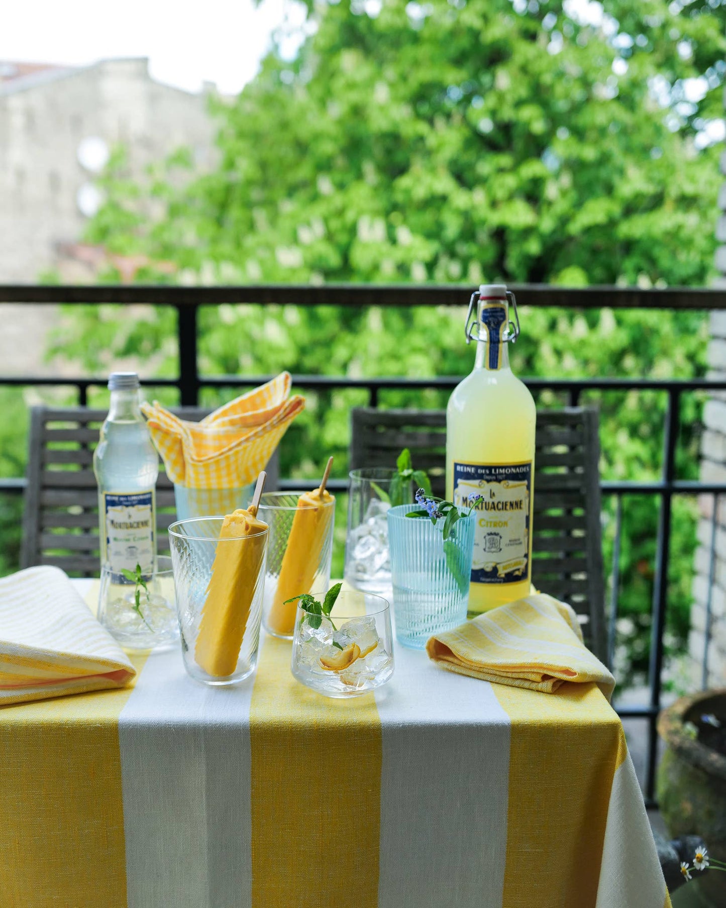 Linen Tablecloth Yellow Napa