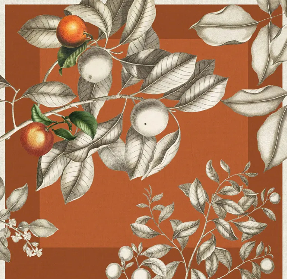 Napkins - Mandarines Rouille (set of 4)