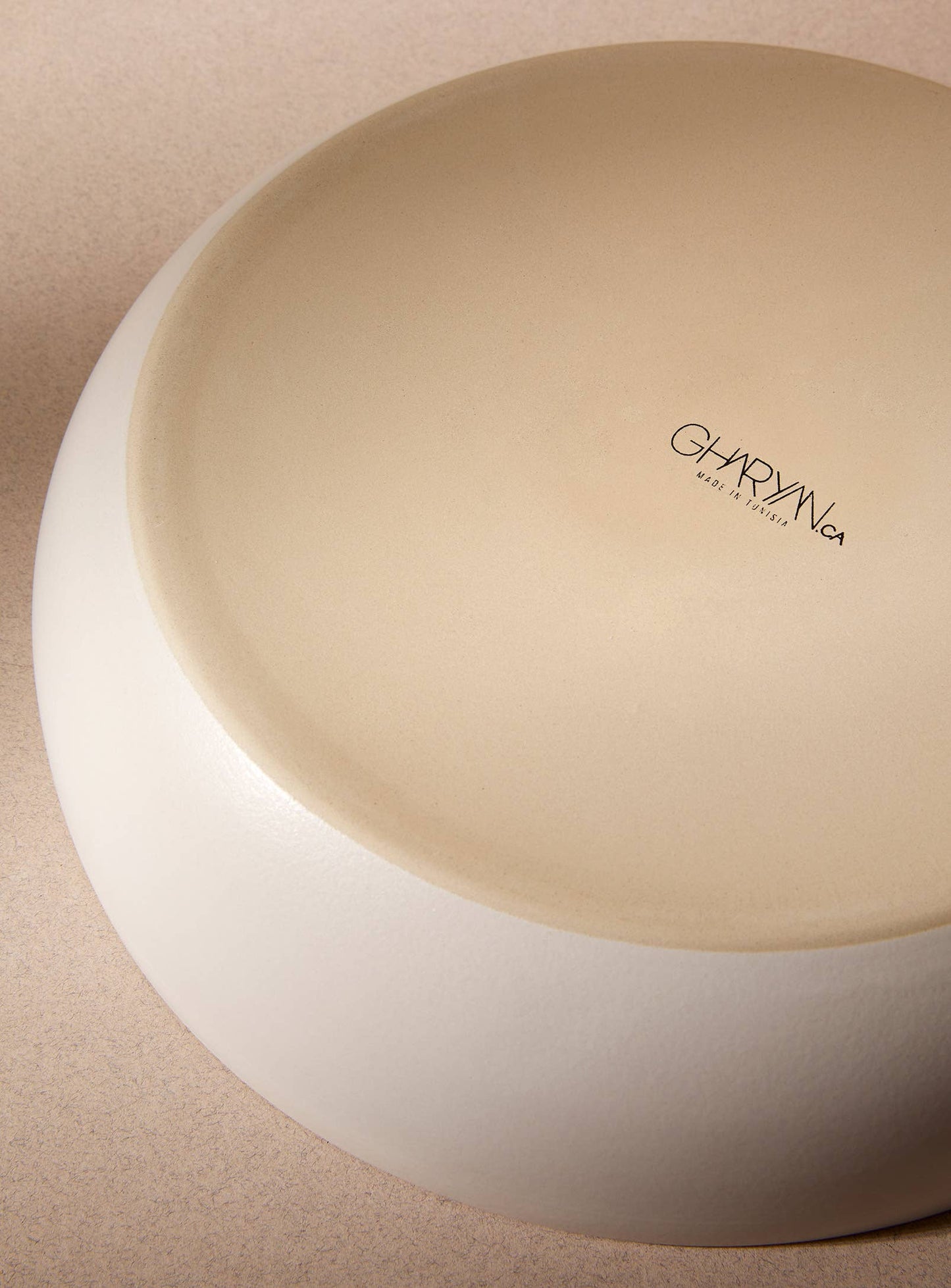 Stoneware Shallow Serving Bowl
