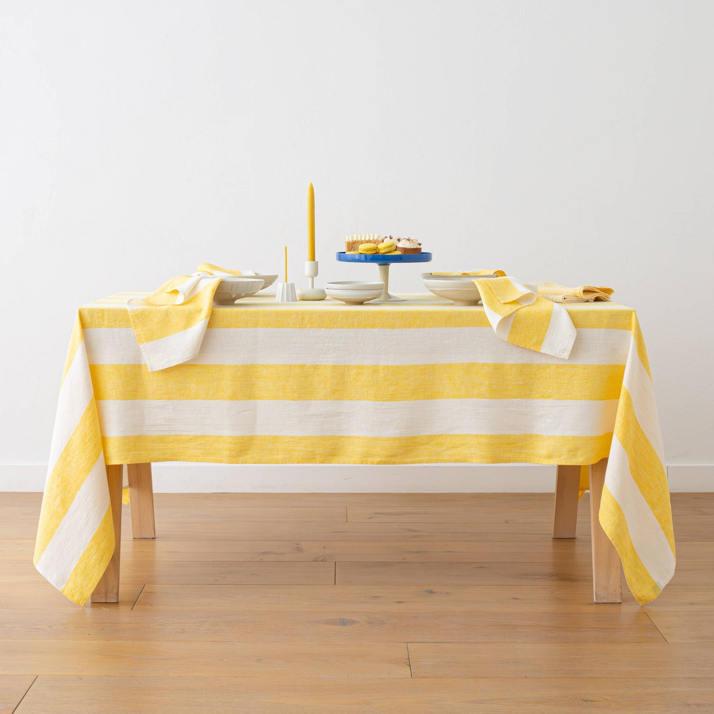 Linen Tablecloth Yellow Napa