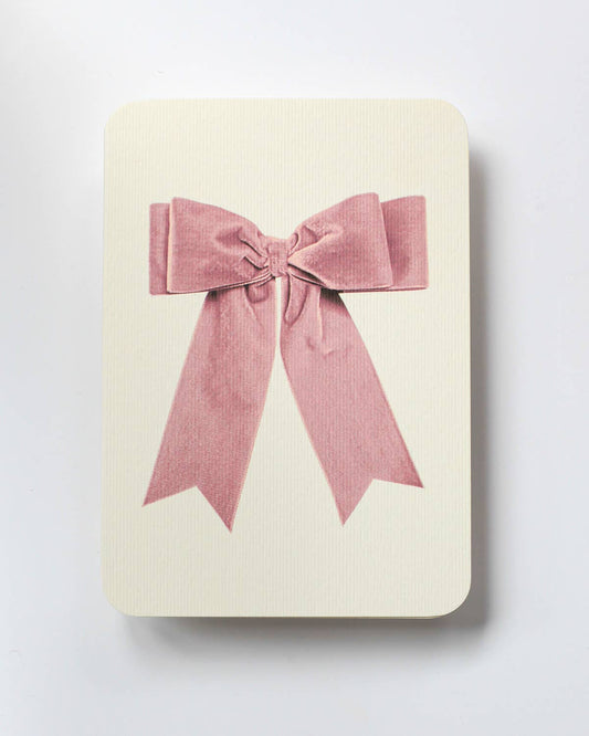 Velvet Bow Greeting Card