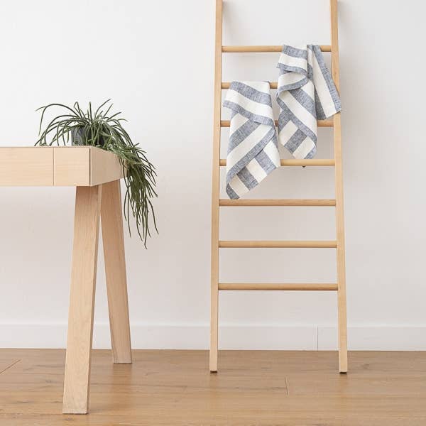 Linen Hand/Kitchen Towels - Indigo Philippe