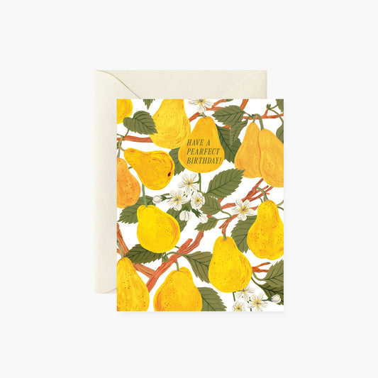 PEARFECT BIRTHDAY| Greeting Card