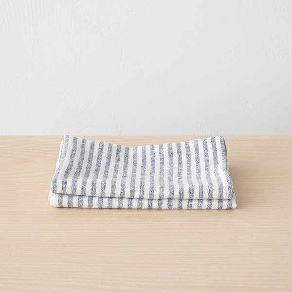 Linen Hand/Kitchen Towel - Indigo Brittany