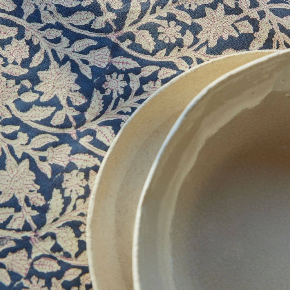Indian tablecloth with Goa Indigo floral print