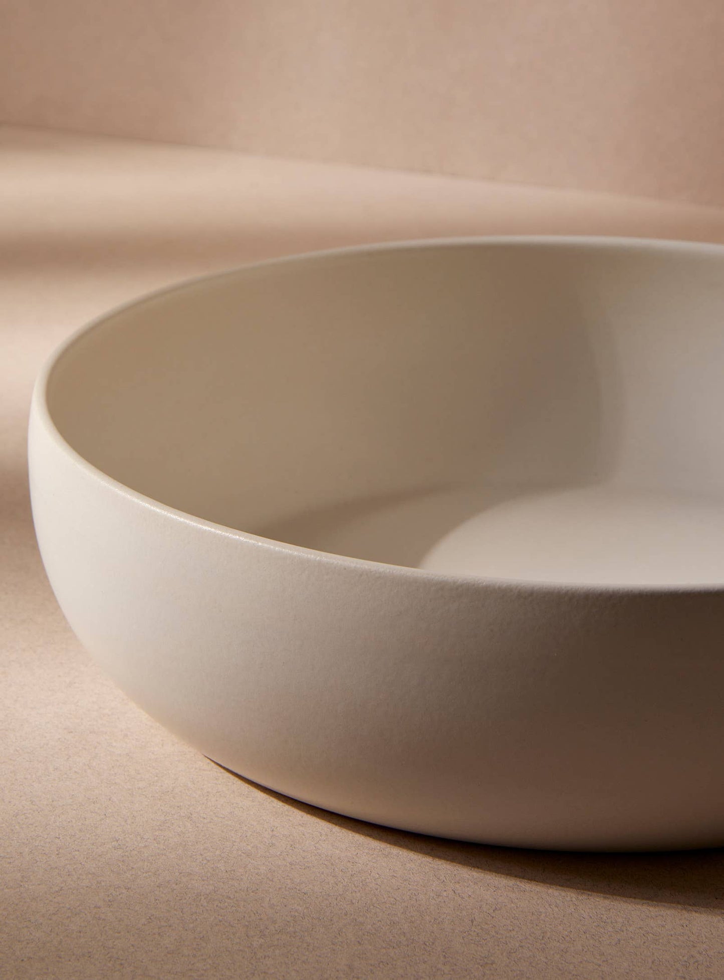 Stoneware Shallow Serving Bowl
